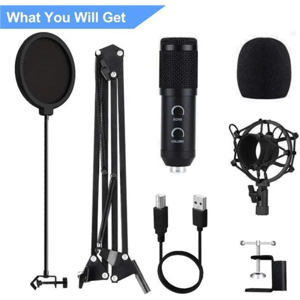 Upgraded USB Condenser Microphone for Computer, Great for Gaming, Podcast